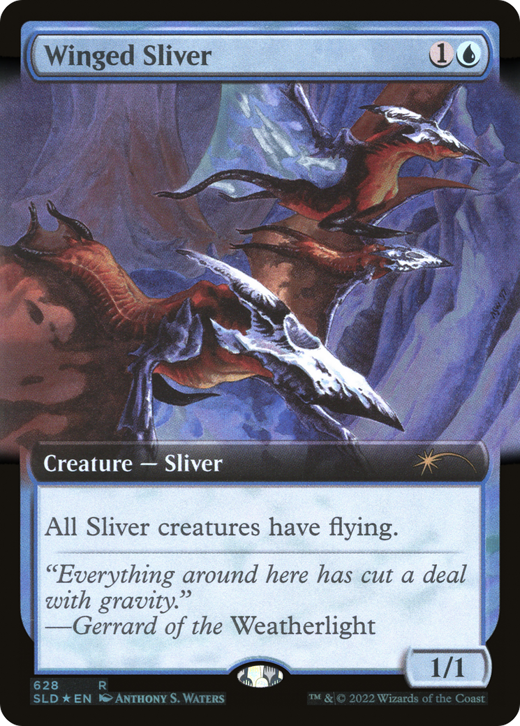 Winged Sliver (Extended Art) [Secret Lair Drop Promos] | Exor Games Bridgewater