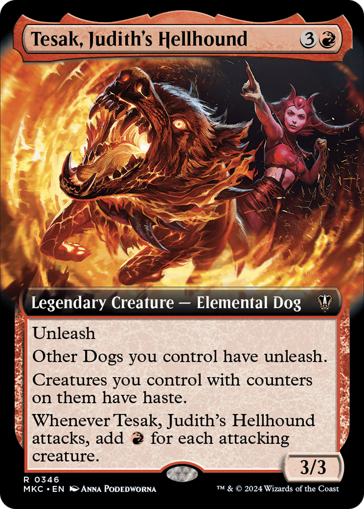 Tesak, Judith's Hellhound (Extended Art) [Murders at Karlov Manor Commander] | Exor Games Bridgewater