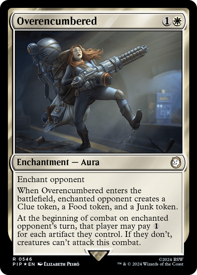 Overencumbered (Surge Foil) [Fallout] | Exor Games Bridgewater