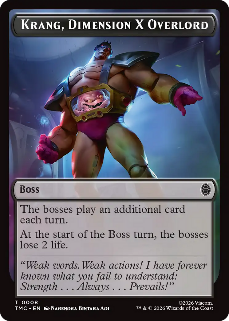 Krang, Dimension X Overlord [Teenage Mutant Ninja Turtles Commander Tokens] | Exor Games Bridgewater