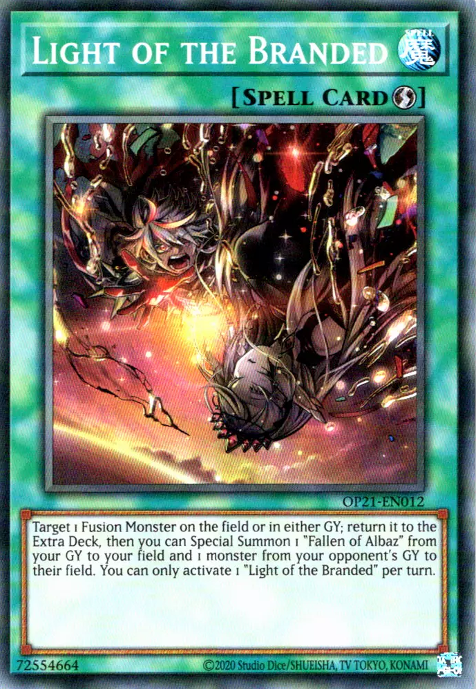 Light of the Branded [OP21-EN012] Super Rare | Exor Games Bridgewater