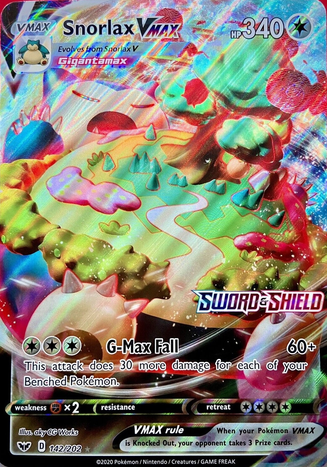 Snorlax VMAX (142/202) (Jumbo Card) [Sword & Shield: Base Set] | Exor Games Bridgewater