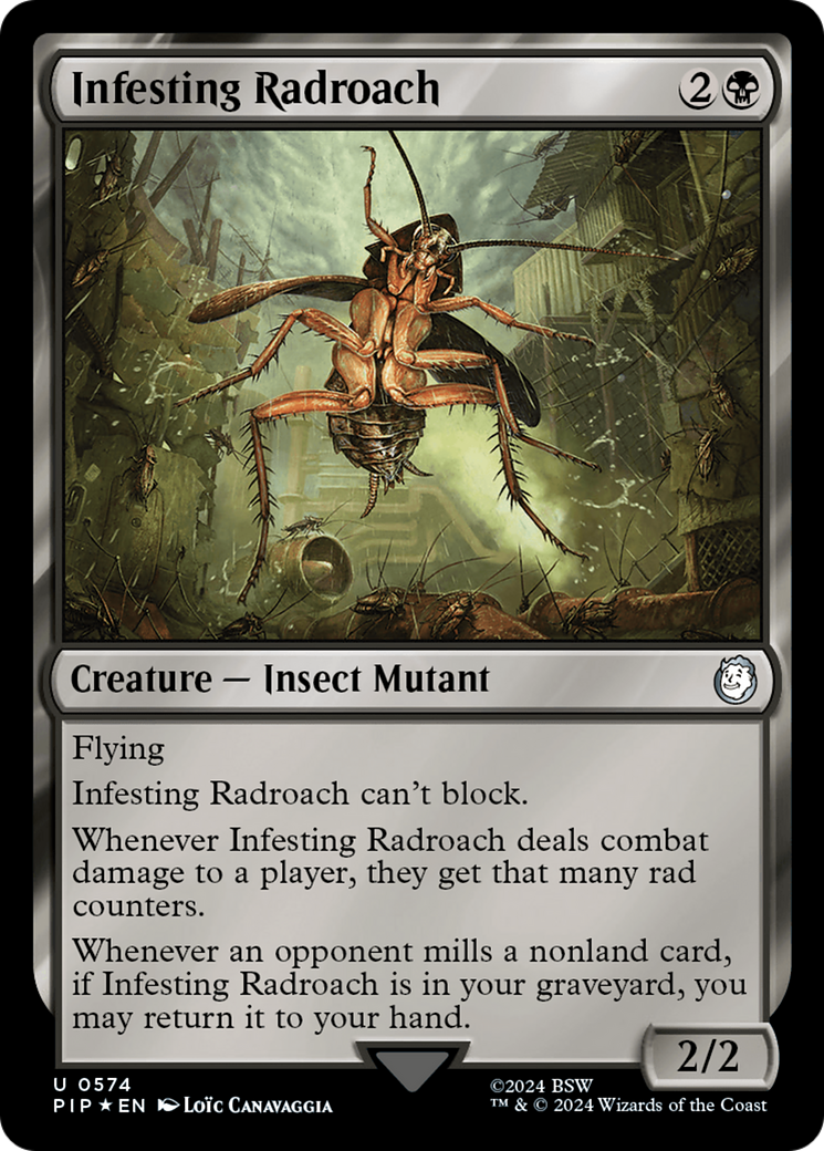 Infesting Radroach (Surge Foil) [Fallout] | Exor Games Bridgewater