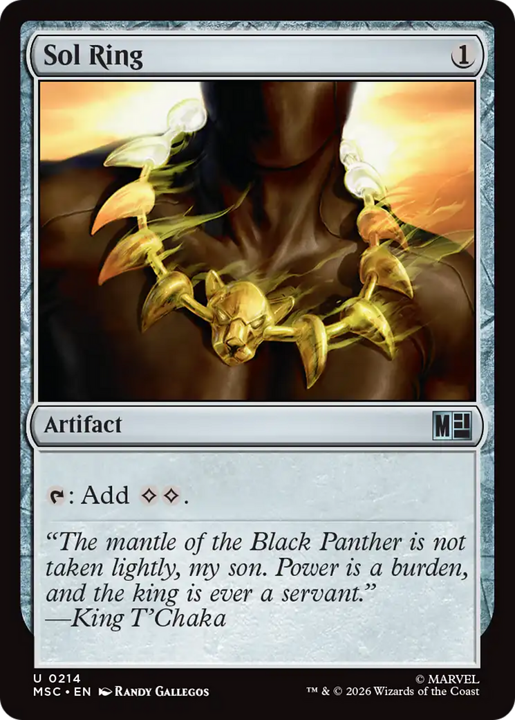 Sol Ring (0214) (Surge Foil) [Marvel Super Heroes Commander] | Exor Games Bridgewater