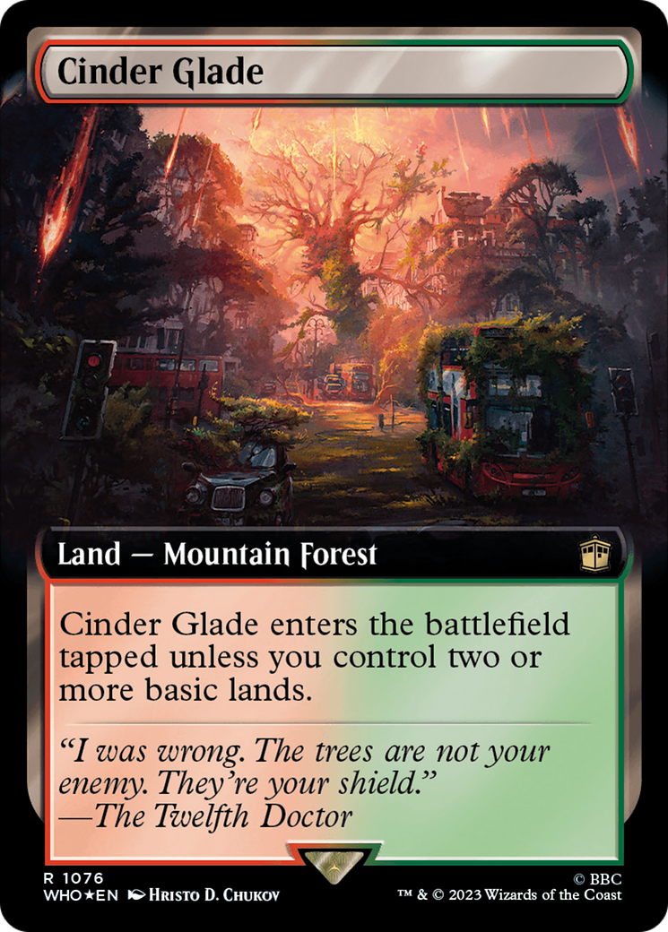 Cinder Glade (Extended Art) (Surge Foil) [Doctor Who] | Exor Games Bridgewater