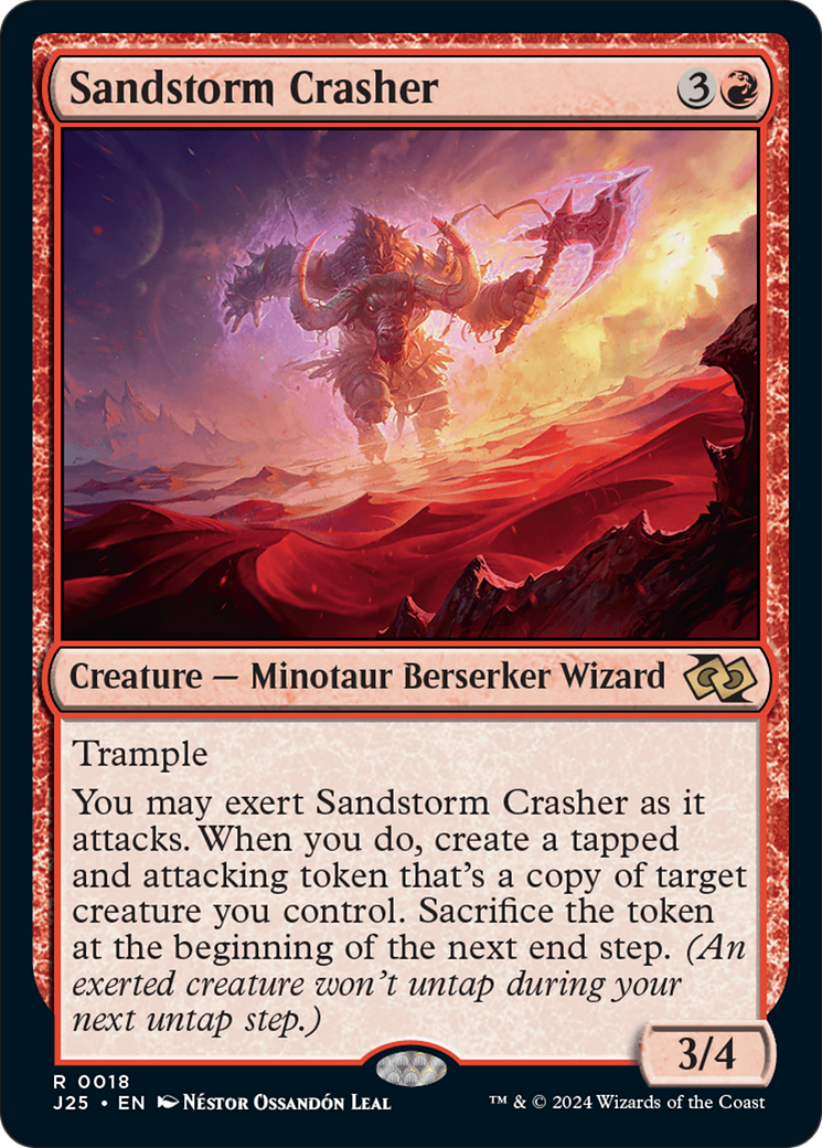 Sandstorm Crasher [Foundations Jumpstart] | Exor Games Bridgewater