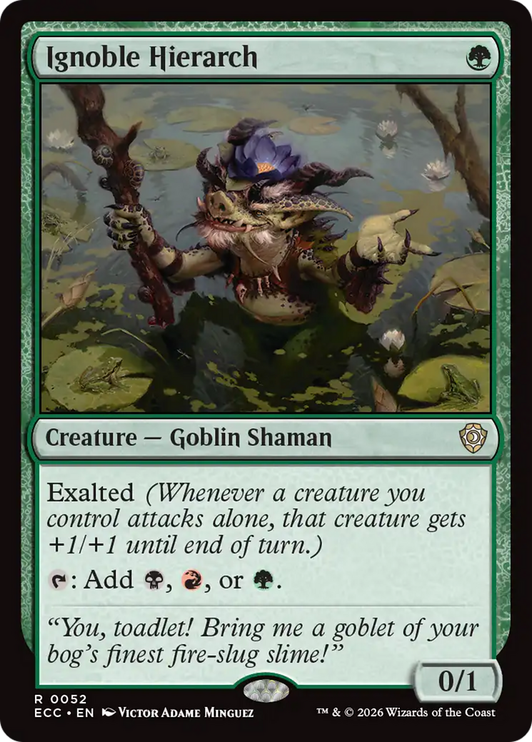 Ignoble Hierarch [Lorwyn Eclipsed Commander] | Exor Games Bridgewater