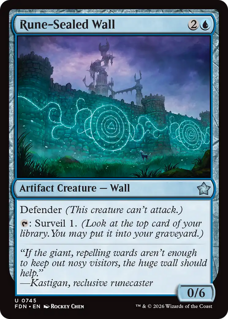 Rune-Sealed Wall (0745) [Foundations] | Exor Games Bridgewater