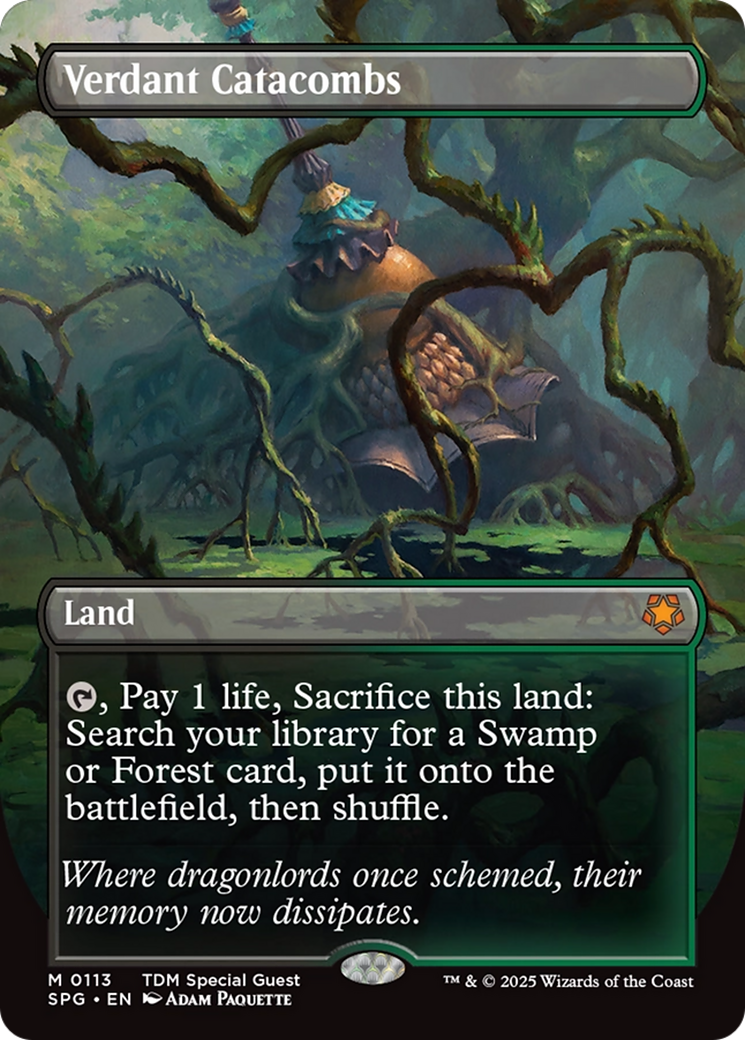 Verdant Catacombs (Borderless) [Tarkir: Dragonstorm Special Guests] | Exor Games Bridgewater