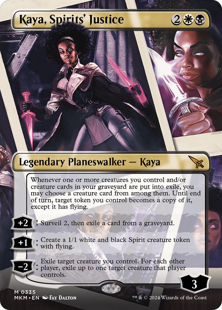 Kaya, Spirits' Justice (Borderless) [Murders at Karlov Manor] | Exor Games Bridgewater