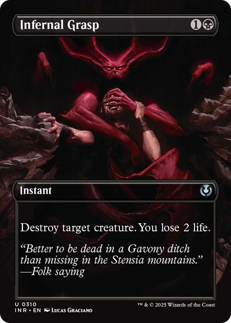 Infernal Grasp (Borderless) [Innistrad Remastered] | Exor Games Bridgewater