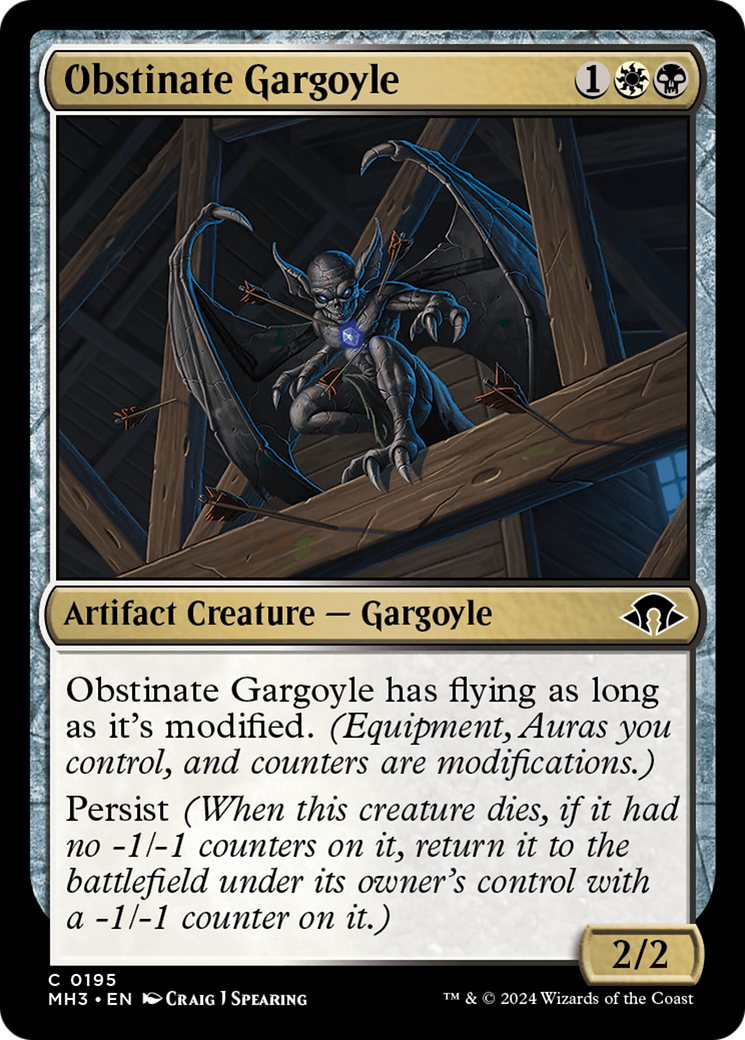 Obstinate Gargoyle [Modern Horizons 3] | Exor Games Bridgewater