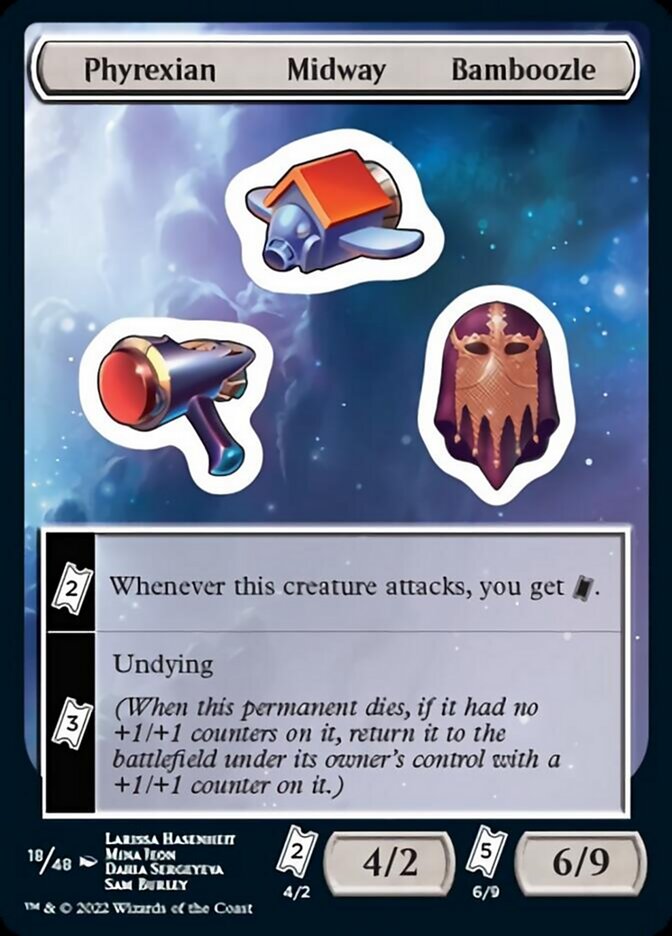 Phyrexian Midway Bamboozle [Unfinity Stickers] | Exor Games Bridgewater