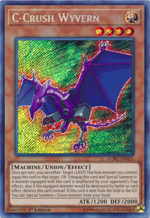 C-Crush Wyvern [LCKC-EN021] Secret Rare | Exor Games Bridgewater