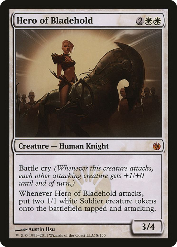 Hero of Bladehold (Mirrodin Besieged) (Oversized) [Oversize Cards] | Exor Games Bridgewater