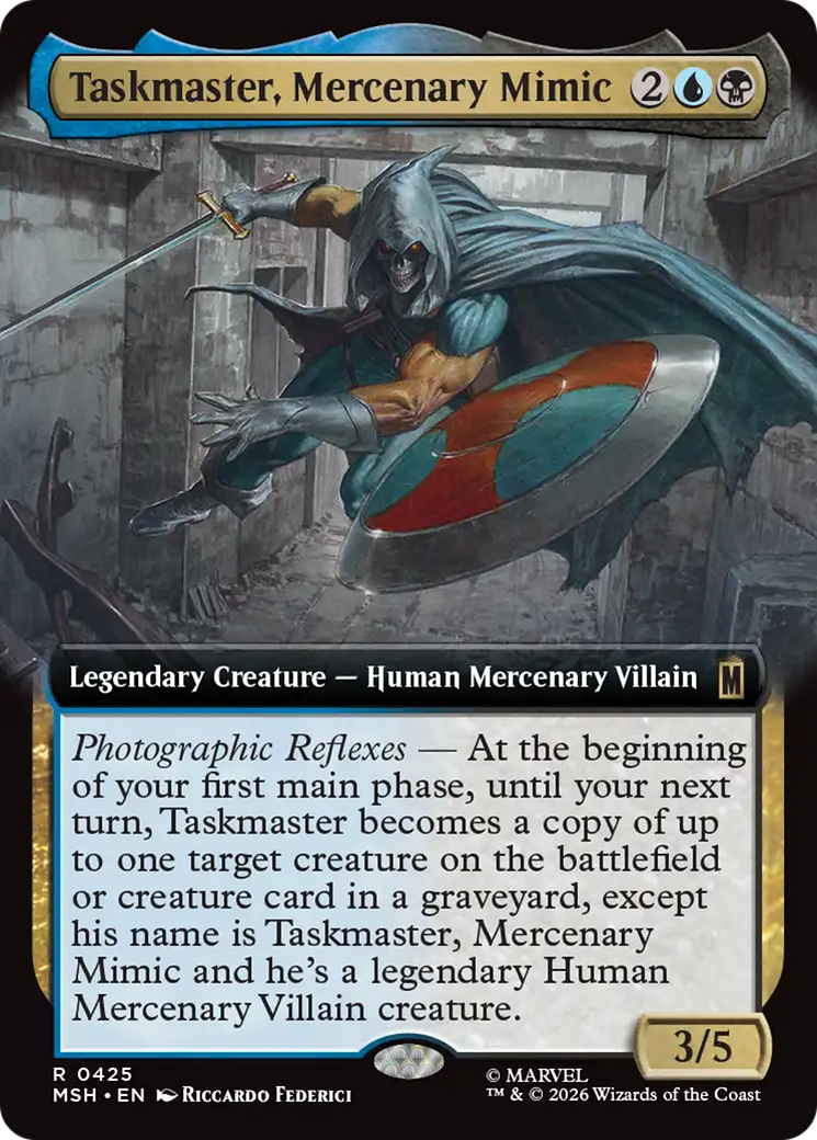 Taskmaster, Mercenary Mimic (Extended Art) [Marvel Super Heroes] | Exor Games Bridgewater