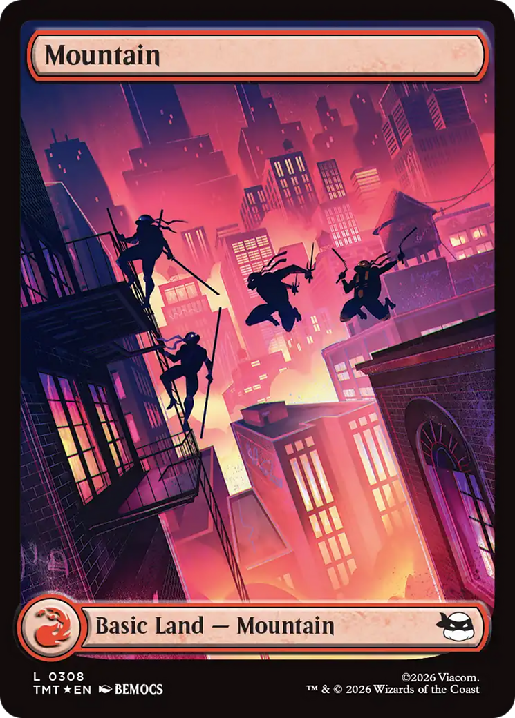 Mountain (0308) (Surge Foil) [Teenage Mutant Ninja Turtles] | Exor Games Bridgewater