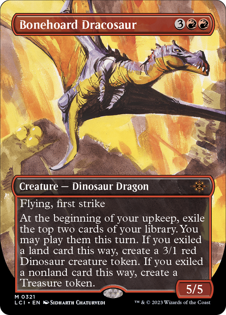 Bonehoard Dracosaur (Borderless) [The Lost Caverns of Ixalan] | Exor Games Bridgewater