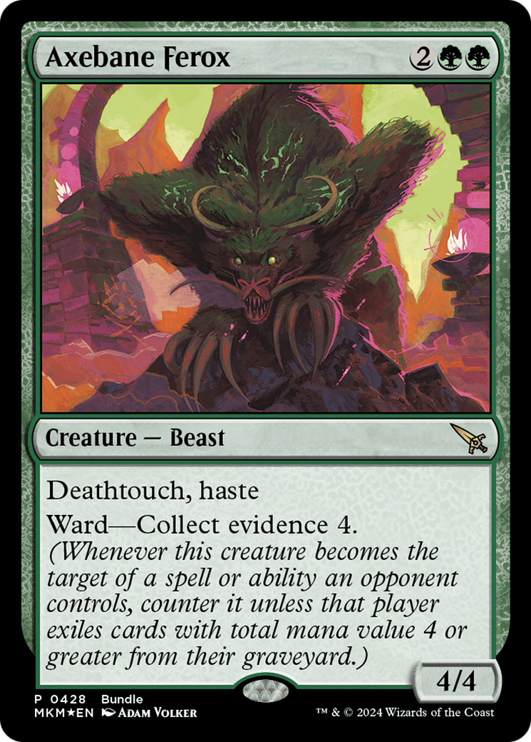 Axebane Ferox [Murders at Karlov Manor Promos] | Exor Games Bridgewater