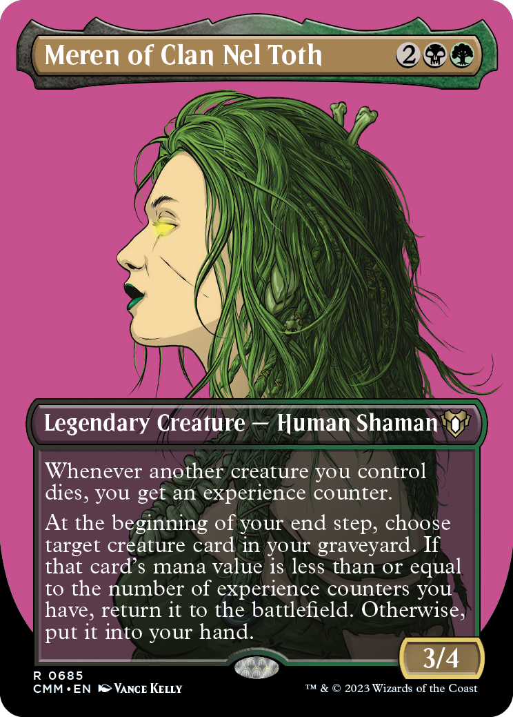 Meren of Clan Nel Toth (Borderless Profile) [Commander Masters] | Exor Games Bridgewater