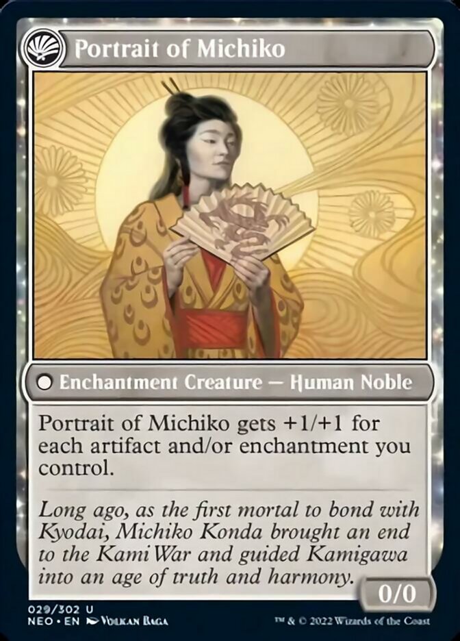 Michiko's Reign of Truth // Portrait of Michiko [Kamigawa: Neon Dynasty] | Exor Games Bridgewater