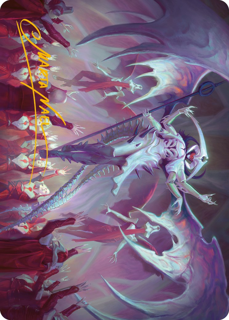 Atraxa, Grand Unifier Art Card (Gold-Stamped Signature) [Phyrexia: All Will Be One Art Series] | Exor Games Bridgewater