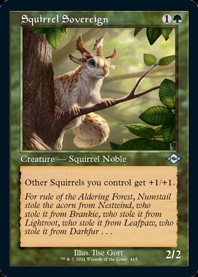 Squirrel Sovereign (Retro Foil Etched) [Modern Horizons 2] | Exor Games Bridgewater