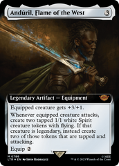 Anduril, Flame of the West (Extended Art) (Surge Foil) [The Lord of the Rings: Tales of Middle-Earth] | Exor Games Bridgewater