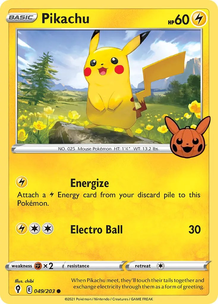 Pikachu (049/203) [Trick or Trade] | Exor Games Bridgewater