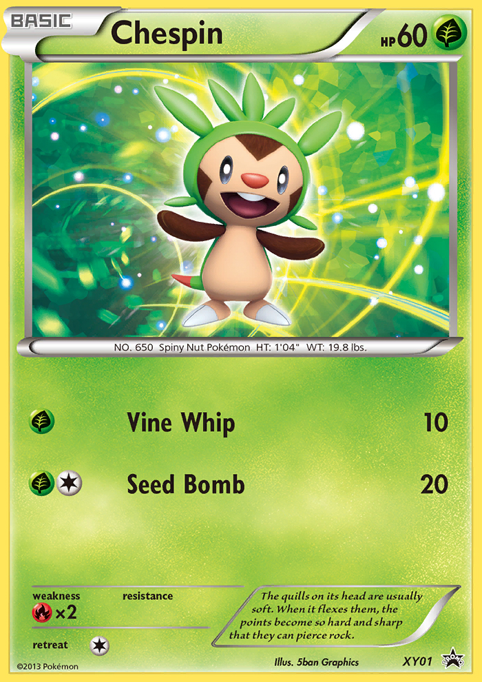 Chespin (XY01) [XY: Black Star Promos] | Exor Games Bridgewater