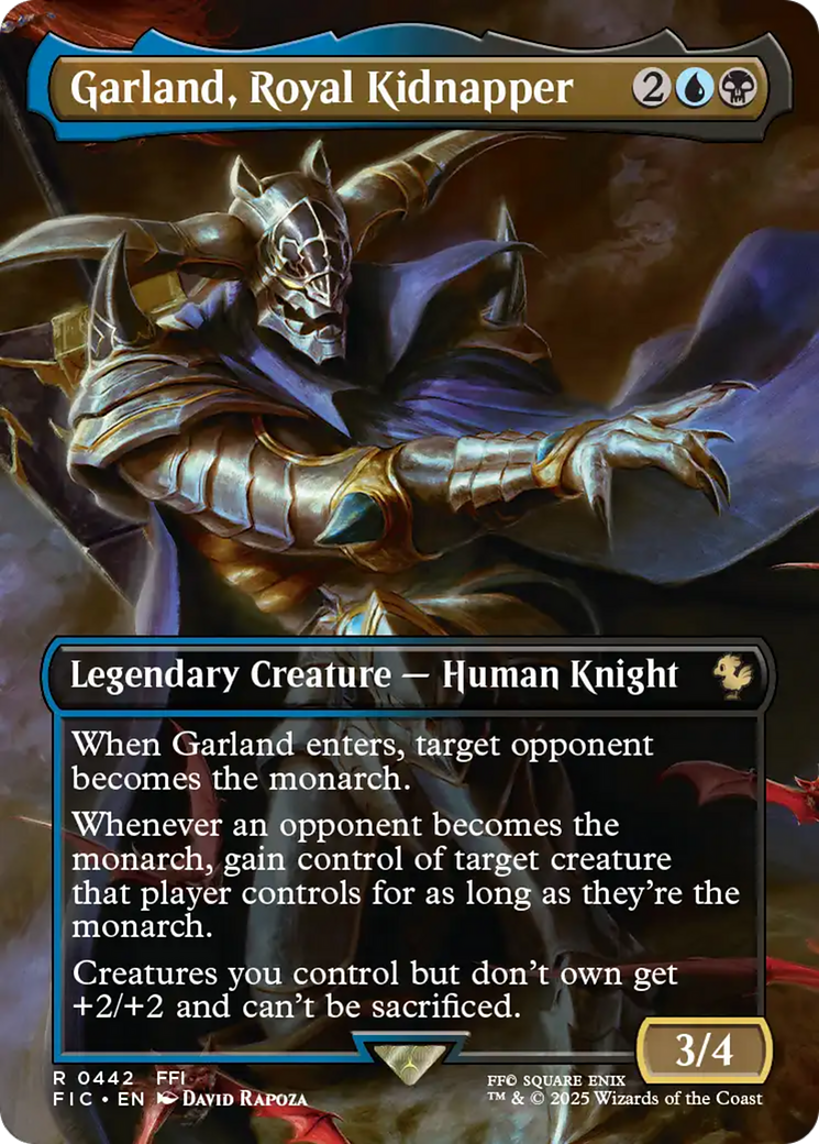 Garland, Royal Kidnapper (Borderless) [FINAL FANTASY Commander] | Exor Games Bridgewater