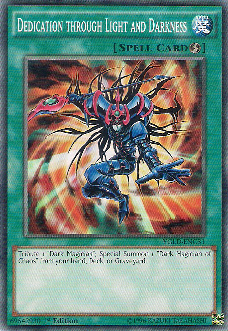 Dedication through Light and Darkness [YGLD-ENC31] Common | Exor Games Bridgewater