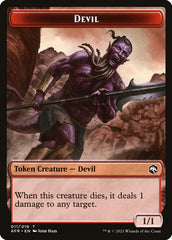 Devil // Zombie Double-Sided Token [Dungeons & Dragons: Adventures in the Forgotten Realms Tokens] | Exor Games Bridgewater