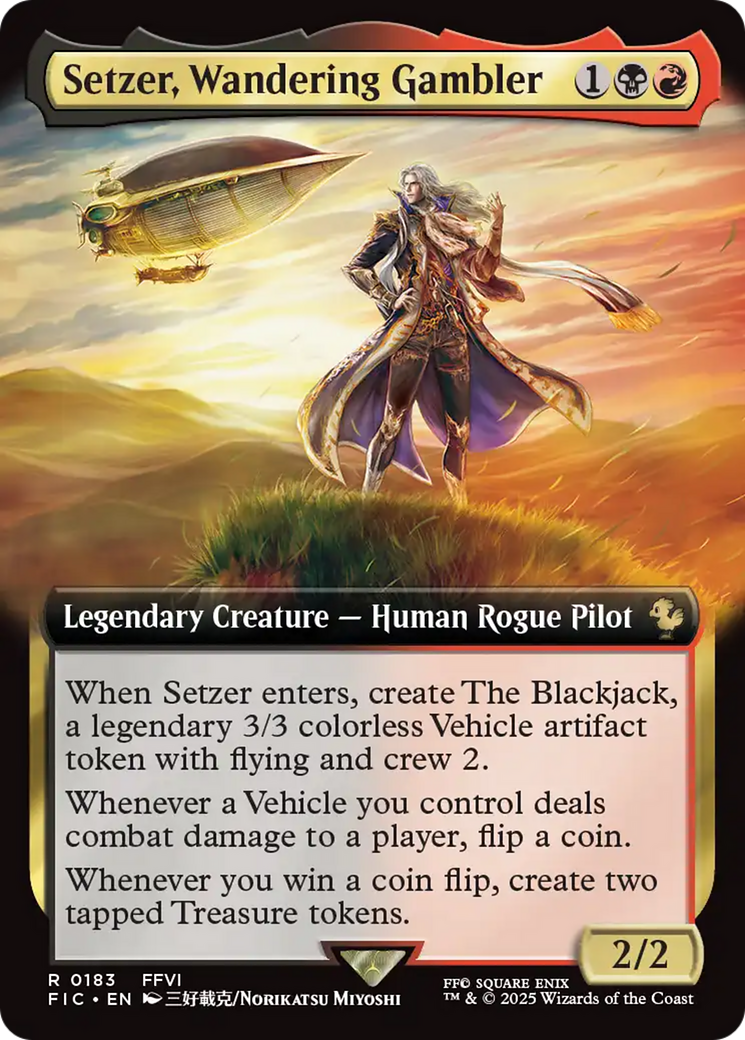 Setzer, Wandering Gambler (Extended Art) [FINAL FANTASY Commander] | Exor Games Bridgewater