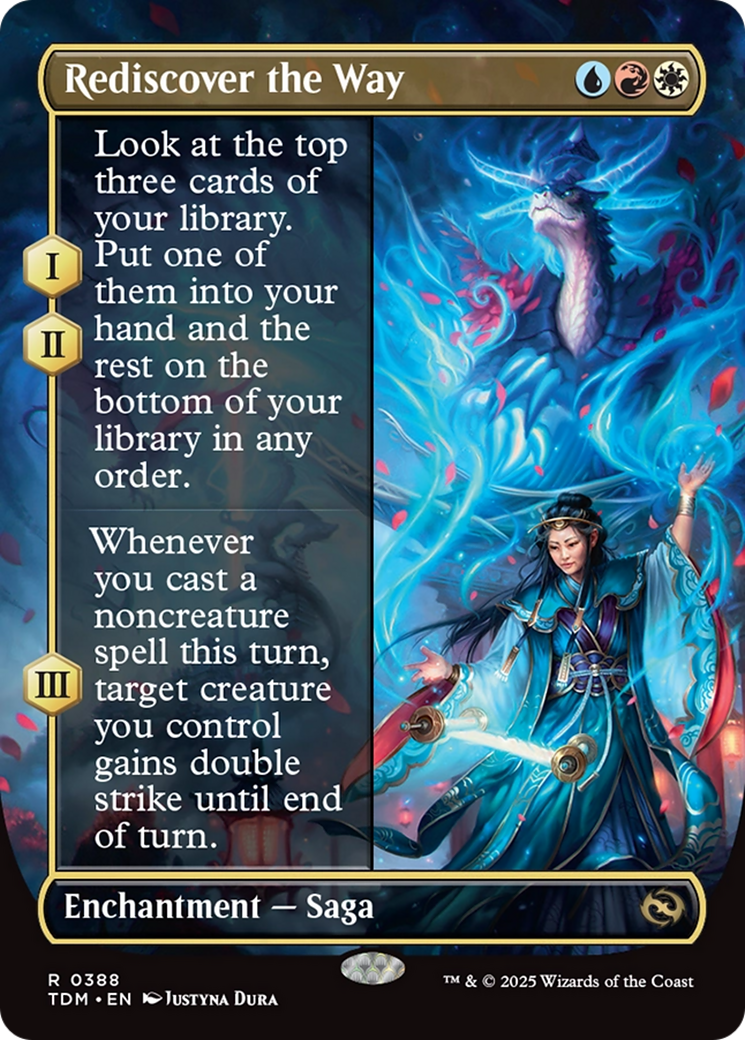 Rediscover the Way (Borderless) [Tarkir: Dragonstorm] | Exor Games Bridgewater