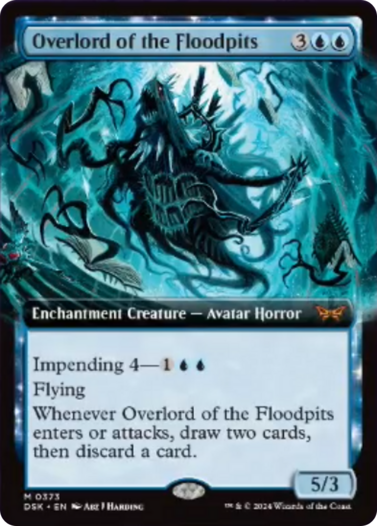 Overlord of the Floodpits (Extended Art) [Duskmourn: House of Horror] | Exor Games Bridgewater