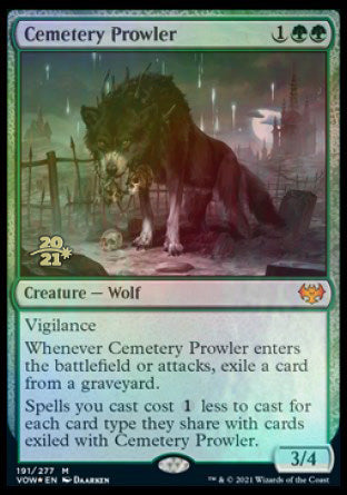 Cemetery Prowler [Innistrad: Crimson Vow Prerelease Promos] | Exor Games Bridgewater