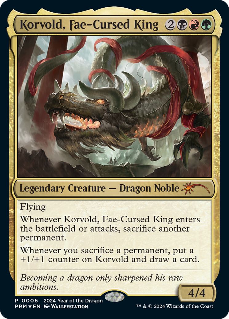 Korvold, Fae-Cursed King (Year of the Dragon 2024) [Standard Showdown Promos] | Exor Games Bridgewater