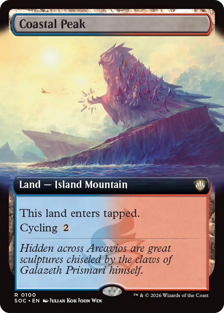 Coastal Peak (Extended Art) [Secrets of Strixhaven Commander] | Exor Games Bridgewater