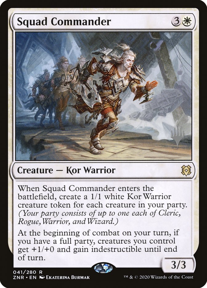 Squad Commander (Promo Pack) [Zendikar Rising Promos] | Exor Games Bridgewater