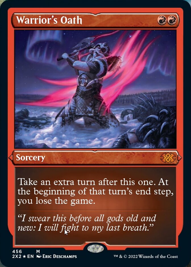 Warrior's Oath (Foil Etched) [Double Masters 2022] | Exor Games Bridgewater