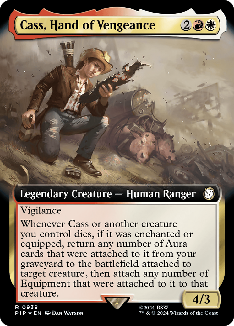 Cass, Hand of Vengeance (Extended Art) (Surge Foil) [Fallout] | Exor Games Bridgewater