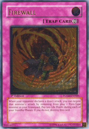 Firewall [FOTB-EN060] Ultimate Rare | Exor Games Bridgewater