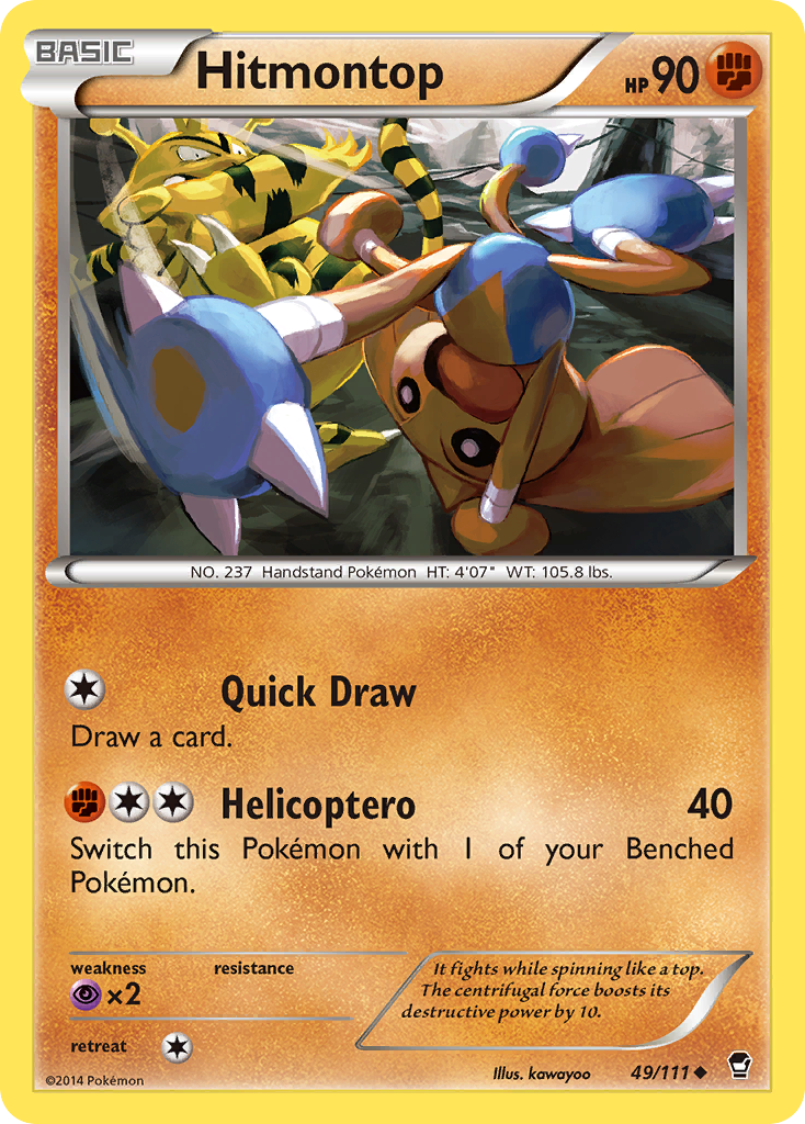 Hitmontop (49/111) [XY: Furious Fists] | Exor Games Bridgewater