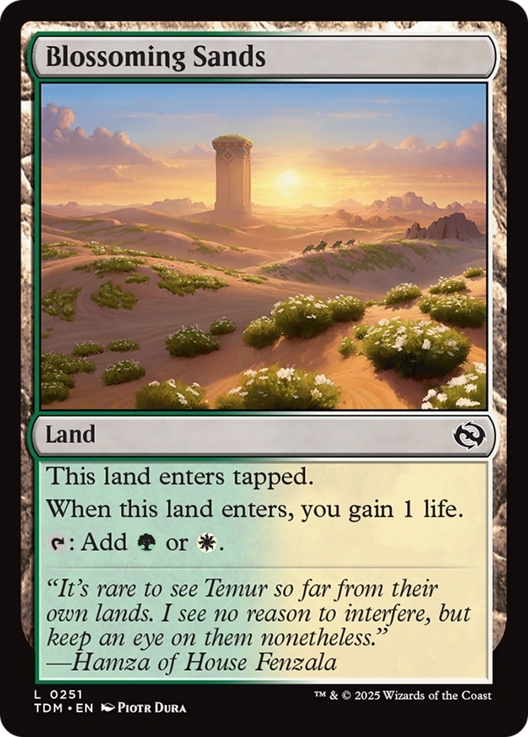 Blossoming Sands [Tarkir: Dragonstorm] | Exor Games Bridgewater