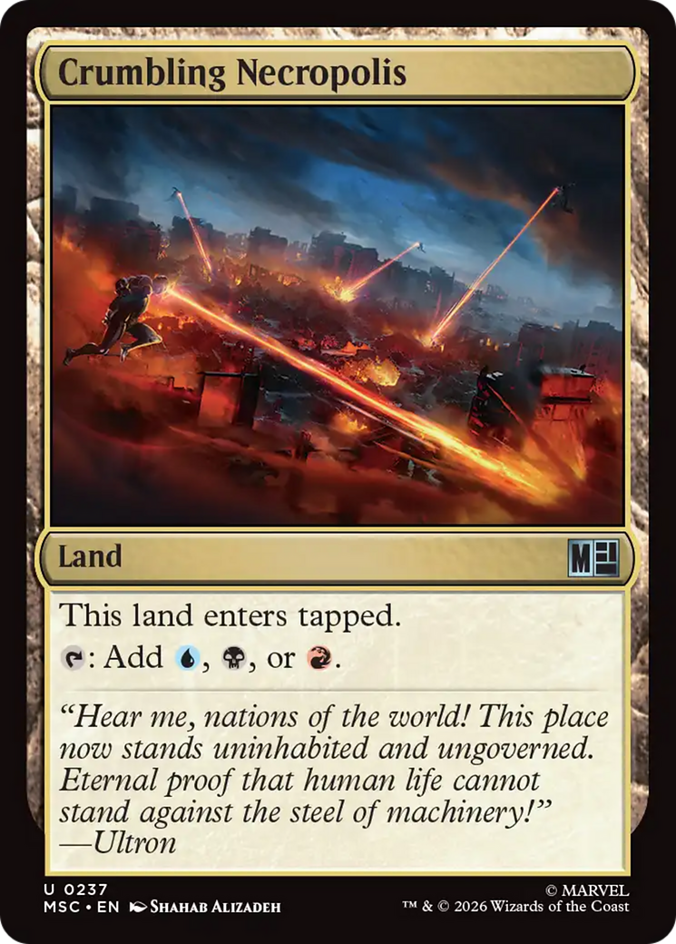 Crumbling Necropolis (Surge Foil) [Marvel Super Heroes Commander] | Exor Games Bridgewater