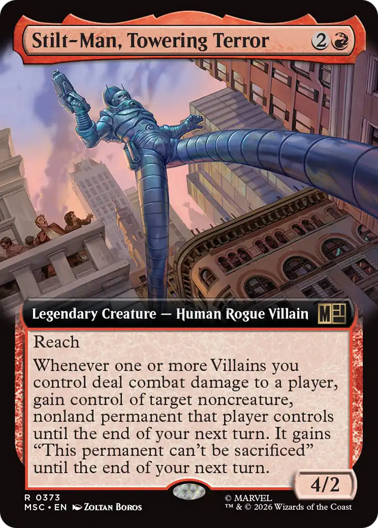 Stilt-Man, Towering Terror (Extended Art) [Marvel Super Heroes Commander] | Exor Games Bridgewater