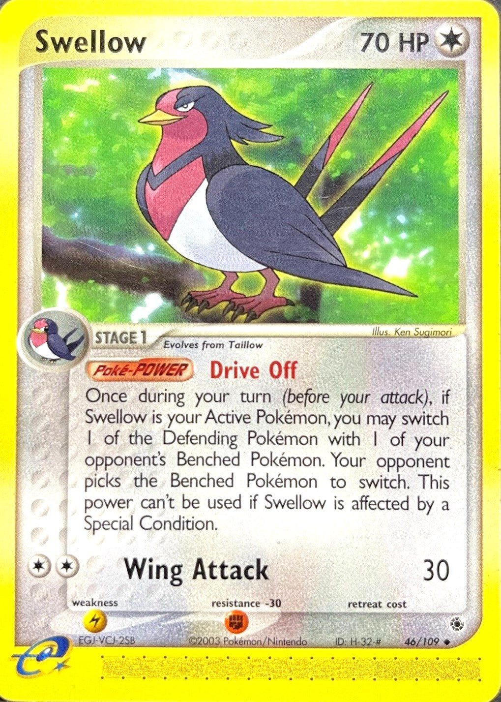 Swellow (46/109) [EX: Ruby & Sapphire] | Exor Games Bridgewater