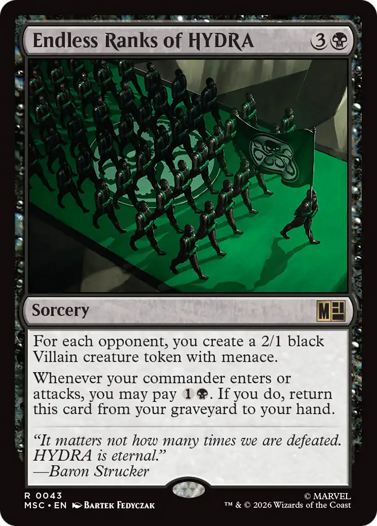 Endless Ranks of HYDRA (Surge Foil) [Marvel Super Heroes Commander] | Exor Games Bridgewater