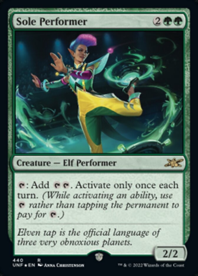 Sole Performer (Galaxy Foil) [Unfinity] | Exor Games Bridgewater